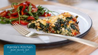 Frittata met spinazie en feta  Karolas Kitchen [upl. by Donella]