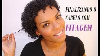 Finalizando o cabelo com FITAGEM cresposcacheados [upl. by Richard]