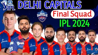 IPL 2024  Delhi Capitals Full amp Final Squad  Delhi Capitals Final Squad IPL 2024  IPL 2024 Delhi [upl. by Doherty]