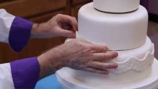 How to Make Your Own Fondant Wedding Cake  Part 1  Global Sugar Art [upl. by Weber27]