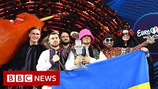 Ukraine win Eurovision 2022 with the UKs Sam Ryder in second  BBC News [upl. by Dirfliw]