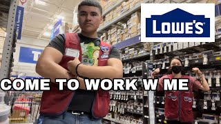 A DAY IN A LIFE AS A LOWES EMPLOYEE [upl. by Caplan]