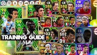 Nesta Lthuram🔥and other best CB training guide✅efootball efootball 2024 [upl. by Nivat439]