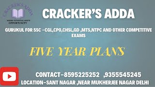 FIVE YEAR PLANS INDIATUSHAR GODARA SIR CRACKERS ADDA GURUKUL [upl. by Alfredo637]