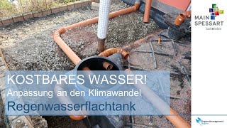 Kostbares Wasser  Einbau eines RegenwasserFlachtanks zur Gartenbewässerung [upl. by Hartnett774]