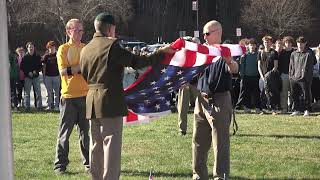 American POW amp New Hampshire Flag Raising at Bow High School 2024 [upl. by Ragland]