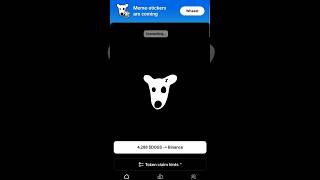 como depositar DOGS a BINANCE binace dogs [upl. by Ahsinawt]