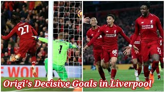 Divock Origis late winner goals in Liverpool  BarcelonaEverton [upl. by Bussy196]