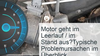 Motor geht im Leerlauf aus Ursachen » Reparatur » Kosten [upl. by Lindsley]