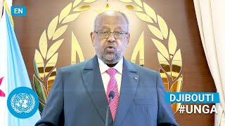 🇩🇯 Djibouti  President Addresses United Nations General Debate 76th Session English  UNGA [upl. by Menell349]