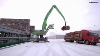 SENNEBOGEN 860 ESeries  Port handling  Estonia [upl. by Pas387]