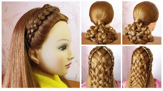 3 Different Hairstyles for Every Occasion ❤️ Easy and Cute Braided Hairstyles [upl. by Kuhlman]