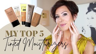 The BEST Tinted Moisturizers for Dry Mature Skin  Drugstore Gets Great Reviews  Dominique Sachse [upl. by Cerelly]