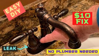 How to fix a leaking dripping Delta faucet by replacing the orings springs seats or cartridge [upl. by Damas]