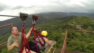 Jessica Superman Zipline Costa Rica GoPro [upl. by Leiruh]