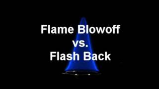 Premixed Flame Blowoff vs Flash Back in Slow Motion [upl. by Naihtsirc]