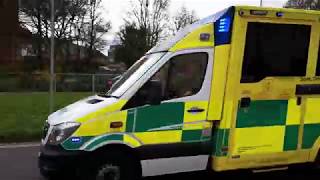 HAMPSHIRE SPECIAL  South Central Ambulance Service Responding Rapidly on Blue Lights and Siren [upl. by Manaker]