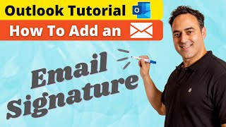 How to Setup A Signature in Outlook  Microsoft Outlook Tutorial [upl. by Connors]