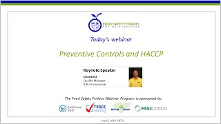 Preventive Controls and HACCP [upl. by Erroll189]