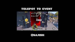 TELEPORT TO EVENT 😳 pubgmobile pubg shorts [upl. by Nehgam]