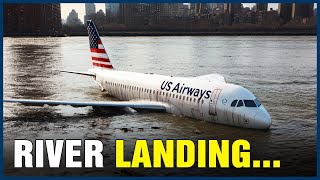 Bird Strike Forces Emergency Landing on Hudson River [upl. by Ayadahs]