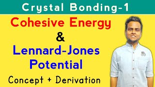 Cohesive Energy In Solid State Physics  Lennard Jones Potential Derivation In Hindi [upl. by Neville809]