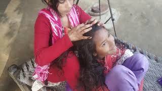 Nitpicking In Long Hair New  Nitpicking  Kanishka Nitpicking Long Hair Part3 [upl. by Yahs]