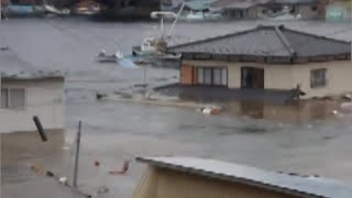 Tsunami destroys Crescent City Harbor 31111 HD [upl. by Ja]