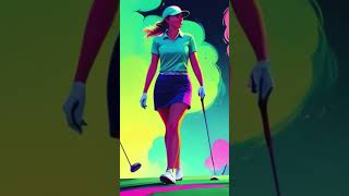 NuDisco Beats at the Neon Golf Course Dive into Galactic Disco shorts [upl. by Albertine]