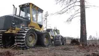 Tigercat 1075B with Bracke T35b [upl. by Llevrac]