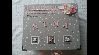 Coffret naissance fille et son mini album et petites boîtes [upl. by Imugem]