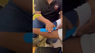 Therapeutic taping taping tenniselbow elbowpain drshubh [upl. by Lyram]