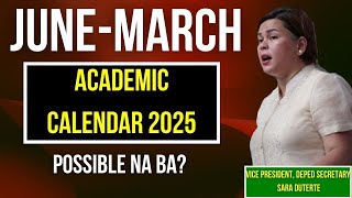 June March Academic Calendar posible na ba ngayong 2024 [upl. by Ecyoj834]