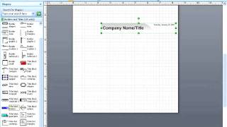 Visio 2007  The Borders amp Titles Stencils [upl. by Maxie79]