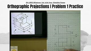 Orthographic Projections  orthographic projection in engineering drawing [upl. by Rutra]