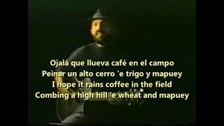 Juan Luis Guerra  Ojala Que Llueva Cafe  Lyrics  Subtitulada Al Español [upl. by Raab976]