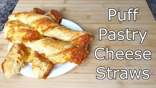 How to make Puff Pastry Cheese Straws [upl. by Heurlin]