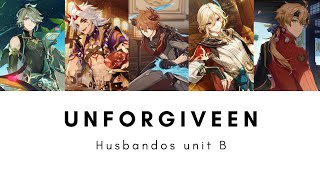 Genshin impact Husbandos unit B sing Unforgiven  LE SSERAFIM [upl. by Dlawso927]