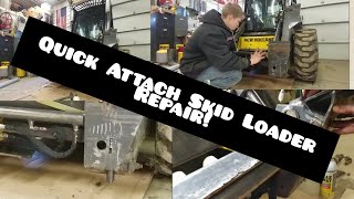 How to Repair Quick Attach Locking Pins on Skid Loader [upl. by Kingston]