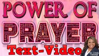 Prayer for Family  Text Video Atomic Power of Prayer by Dr Cindy Trimm  Sis Donnice [upl. by Sandstrom]