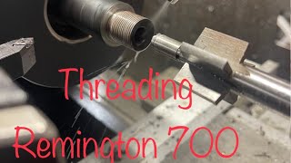 THREADING A REMINGTON 700 barrel [upl. by Serafine]