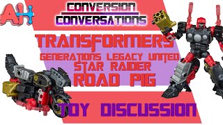 Conversion Conversations Transformers Generations Legacy United Star Raider Road Pig [upl. by Ilil915]