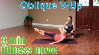 3 Minute Fitness Move  Oblique VUp [upl. by Silvie]