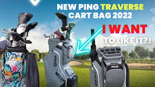 PING TRAVERSE CART BAG REVIEW 2023  NEW 2022 PING GOLF BAG REVIEW  PING TRAVERSE 2023 [upl. by Ymorej385]