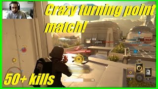 Star Wars Battlefront  Crazy Turning Point match  Bespin DLC 50 kills [upl. by Lauhsoj991]