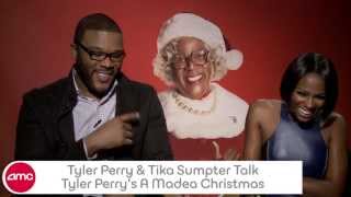 Tyler Perry and Tika Sumpter Chat A MADEA CHRISTMAS with AMC [upl. by Atinob]