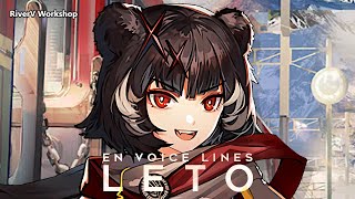 Leto EN Voice Lines  Arknights明日方舟 リェータ 英語ボイス集 [upl. by Nurse363]