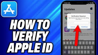 How To Verify Apple id In App Store 2024  Easy Fix [upl. by Ridglea776]