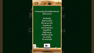 Commonly Misspelled Words 108 spellingmistakes spellingerrors spelling exam education [upl. by Flight85]