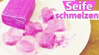 Seife schmelzen Geht das DIY Experiment in der Mikrowelle  Seife DIY Idee  Geschenk [upl. by Jolyn635]